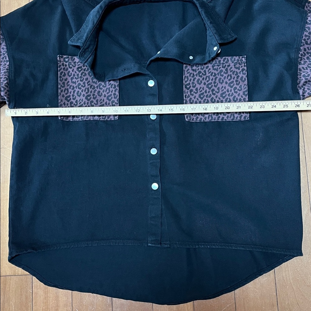 Denim Shacket Jacket - image 5